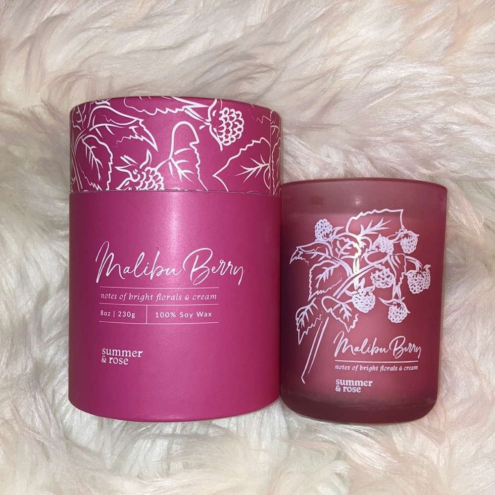 ❤️BOGO FREE❤️ Summer & Rose Soy Wax Candle